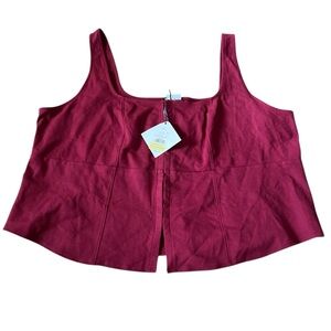 Ava & Viv Burgundy Camisole Top